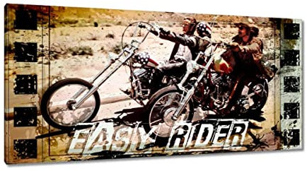 Gemälde auf Leinwand gedruckt Wandbild Dekor 115 x 55 cm Easy Rider No. H755Z_PC1AE