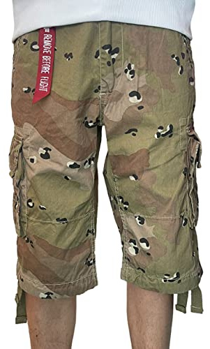 Alpha Industries Herren Jet Short Camo Für Cargos, Chocolate Chip, 34 EU
