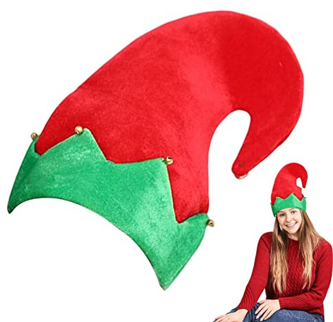 Weihnachtsmützen – Urlaub Filz Elch Elf Rote Hosen Streifen Beine Hut – Erwachsene Kinder Lustige Weihnachtsmützen für Winter Party Favor, Weihnachtsdekorationen, Kostüm