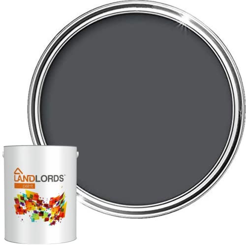 Landlords Fence Paint and Garden Shed Paint | Garden Paints | Furniture Paint | Wood Paint | Outdoor Paint | Garden Fence | Quick-Drying Paint | Protection Paint | Classic Grey 5L