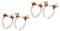 VALICLUD 4 Stück Stirnband Stirnbänder Für Zootiere Weihnachts-haarspangen Hasen-kuscheltiere Halloween-party Cosplay Haarschmuck Plüsch Haarband Flauschige Mädchen Skelett Lammwolle Spinne
