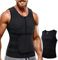 CoreMax IONS Sweat Kompressionsweste,Sauna-Schwitzweste für Herren,Neopren Sauna Weste Herren mit Bauchweggürtel,Herren Fitnessgürtel Schwitzgürtel Neopren Sauna Gürtel Taillentrainer (Schwarz, M)