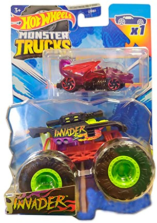 Hot Wheels Monster Trucks Invader, inklusive Auto [Dragon Blaster]