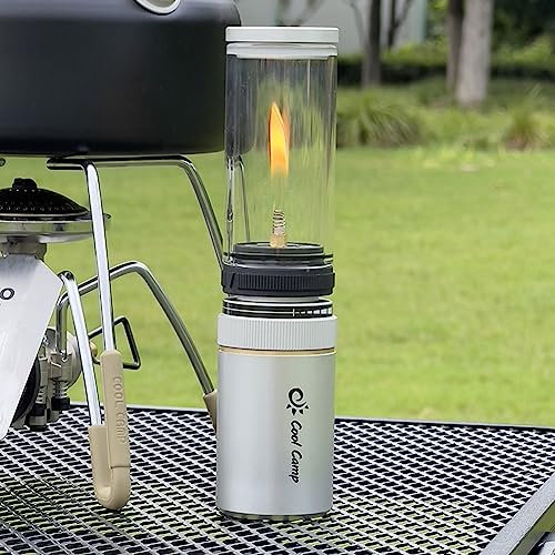 Camping Kerzenlicht mit Kanister Kit Gaslaterne Outdoor Gasbrenner Zeltlampe