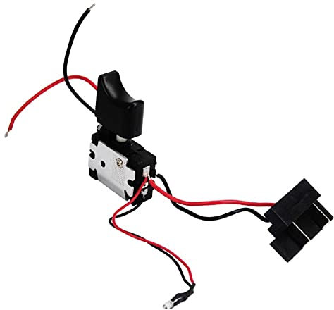 DC 12V 14.4V 18V Cordless Drill Trigger Switch On/Off Lithium Battery Electric Drill Speed Control Switches with Light Lawn Mower Replacement Accessories