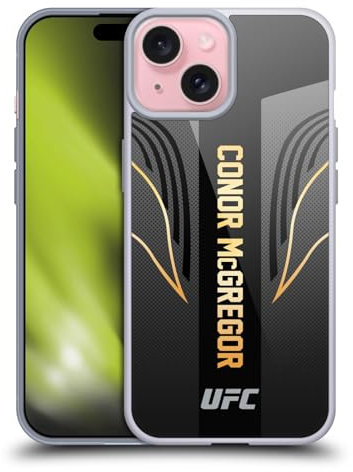 Head Case Designs Offizielle UFC Kampfausrüstung Conor McGregor Gelhülle [Militärischer Schutzgrad] Kompatibel Mit Apple iPhone 15 Und Kompatibel Mit MagSafe