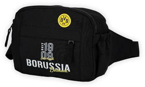Dortmund Borussia Bauchtasche - Elements - schwarz | Gürteltasche | Tasche | Stadiontasche | BVB 09