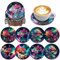 Woplagyreat Diamond Posavasos Painting Originales Madera Diy Lainting Frikis Art Corcho Portavasos Absorbentes Posa Vasos Rosa