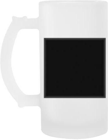 Suzetee Liso Sólido Negro Vaso De Cerveza Transparente Con Asa Para Beber