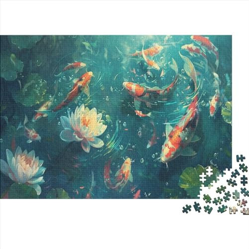 1000-teiliges Puzzle Für Erwachsene. 1000-teiliges Puzzle Für Erwachsene Lotus Koi 1000pcs (75x50cm)