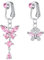 Rajnard Faux Piercing pour Nombril Faux Nombril en Acier Chirurgical Bijoux à Clipser pour Le Piercing du Nombril Barrettes de Boutons de Ventre en CZ