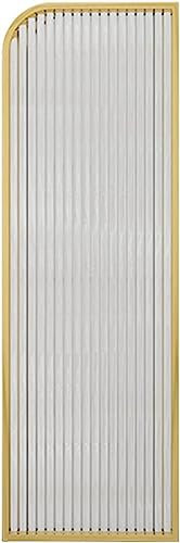 KJHYYPP Urinal-WC-Trennwand, an der Wand montierter Bildschirm, durchscheinende Glasscheibe mit Edelstahlrahmen, geeignet für Einkaufszentren/Schulen (Gold 1piece)