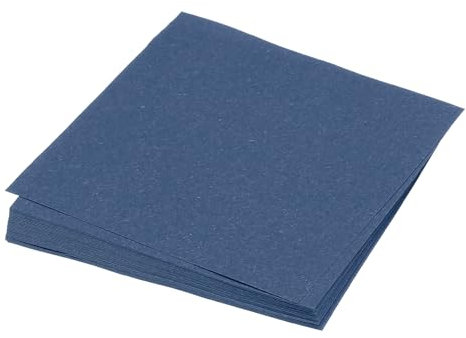 QUARKZMAN 50 Blatt Origami Papier, doppelseitiges Bastelpapier marineblau 10 x 10 cm Bastelpapier Set 70 g/m², Faltpapier Quadratisch für Kinder-Erwachsene, DIY, Schul-Kunsthandwerksprojekte