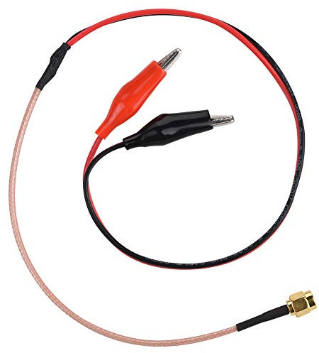 52cm Radio Frequency Cable with SMA, RG316 High Temp Cable 18AWG Silicone Wire Crocodile Clip Convenient to Connect Small Contact Resistance Good Insulation Performance