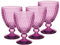 Villeroy & Boch Boston Berry - Lot de 4 verres à vin rouge en cristal - 200 ml - Passe au lave-vaisselle - Rose