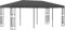 Homgoday Außenpavillon, Pavillon 3 x 6 m, anthrazit, aus Stoff, Außenpavillon für Garten, Balkon, Terrasse, Gartenpavillon, faltbar,