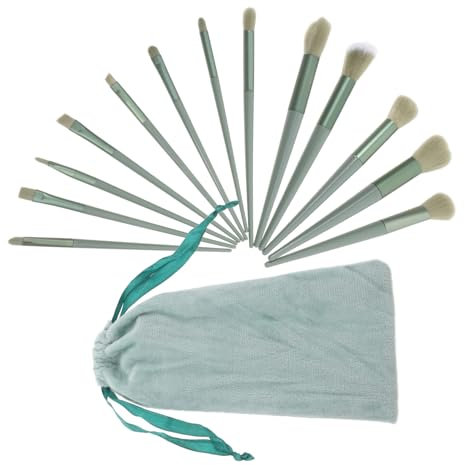 MUSISALY 1ensemble Pinceaux De Maquillage De Outils De Pour Et Blush Kit Portable Avec Vert Pour Voyage Et Usage