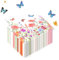 Deepton 100 Stück Servietten Frühling, Servietten Blumen, Blumenwiese Schmetterlinge Papierservietten für Frühling Hochzeit Geburtstag Parteien Feiern 33 x 33 cm