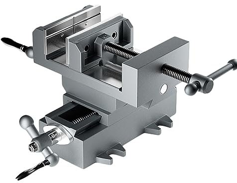 Heavy Duty X-Y Compound Vise for CNC Woodworking Milling Machine - Precision 2 Way Cross-Sliding Vise Industrial Drill Press Vise