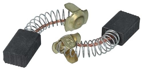 vhbw 2X Kohlebürste 7 x 11 x 17 mm Ersatz für Dewalt 514003-43 für Elektrowerkzeug + Feder