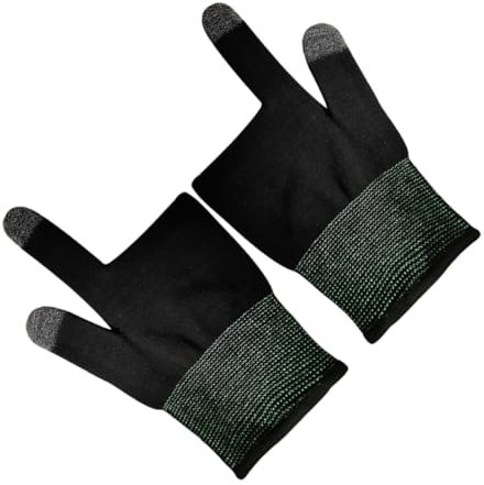 VICASKY 1Paar Gaming Fingerhandschuhe Atmungsaktive Touchscreen für Männer und Frauen Wiederverwendbare rutschfeste und Spielhandschuhe für Mobile Spiele