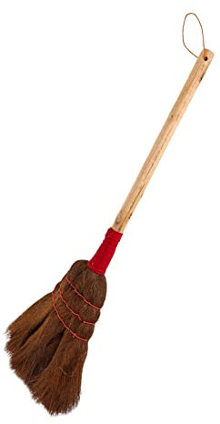 Holibanna Zimmerbesen Aus Naturpalmen Kleiner Besen Für Haushaltsreinigung Besenwerkzeug Zum Entfernen Von Staub Und Abfällen Langlebig Und Sicher