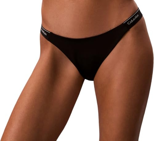 Calvin Klein Damen Bikinihose Brazilian Low Waist, Schwarz (Black), XS
