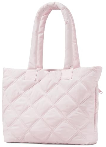 soewten Damen Shopper Puffertasche,Hobo Tote Bag, Handtasche, leichte Nylon Tragetasche mit 15,6 Zoll Laptopfach, Schultertasche mit vielen Fächern für Arbeit, Uni, Reisen & Freizeit