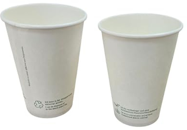 Pro DP 1000 Automatenbecher Vending Cups Kaffeebecher Pappbecher 180ml/7oz Papier weiß ohne PE/PLA Beschichtung