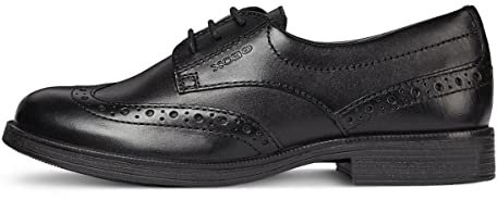 Geox Jr Agata, Scarpe Derby Bambine e ragazze, Nero (00043), 34 EU