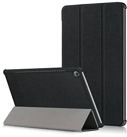 Kepuch Custer Funda para Huawei Mediapad M5 10.8 CMR-AL09 CMR-W09,Slim Smart Cover Fundas Carcasa Case Protectora de PU-Cuero para Huawei Mediapad M5 10.8 CMR-AL09 CMR-W09 - Negro