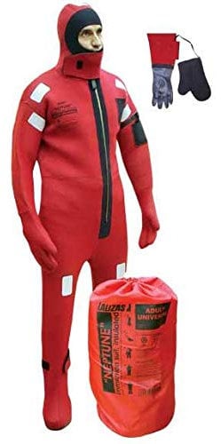 Lalizas Überlebensanzug Immersion Survival Suit Neopren Erwachsene, Größe:Gr. 1 (1.65-1.90m) - Gummihände