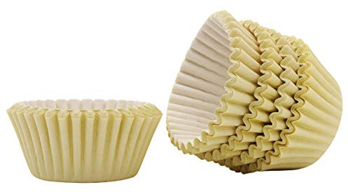 100 Mini Cupcake Cases Baking Muffin Cake Birthday Wedding Home Party (Ivory)