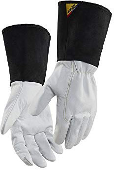 Blaklader 2839146010988 Schweisserhandschuh, Weiß/Dunkelgrau, Größe 8