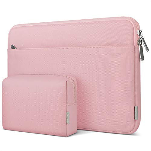 Inateck 13 inch Laptop Case Sleeve Bag Compatible with 13 inch MacBook Air/Pro M4 M3 M2 M1 2016-2025, 13.3 inch and 13.6 inch Surface Pro 11/10/9/X/8/7/6/5/4/3, with Accessory Bag, Pink