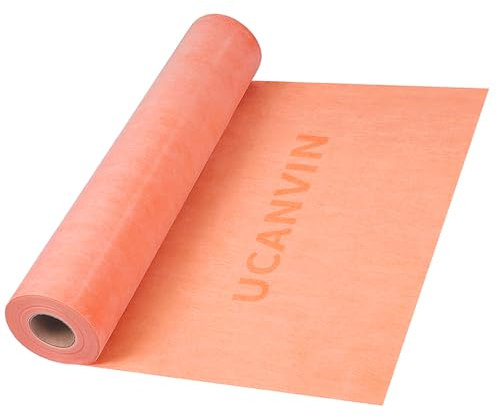 432 SQ FT Waterproofing Membrane for Bathroom Shower, 27.6mil, 3' 3 x 131.8FT Tile Flooring Underlayment Roll Under Ceramics, Natural Stone Tiles and LVT for Shower Wall, Bathroom Floors