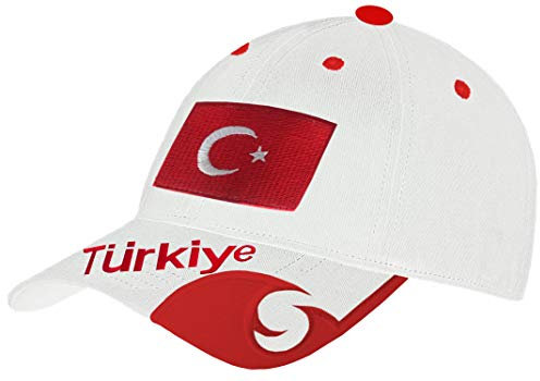 Blackshirt Company Türkei Schildmütze Fußball Fan Snapback Basecap Weiss Schwarz Rot Farbe Weiß