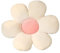 ACYOUNG Blumenboden Kissen Tatami Blumenförmiges Plüsch-Dekor der bequemen Sitzkissen für Kinderzimmer Hause Sofa Dekoration (60 x 60 cm,Weiß & Pink - a)