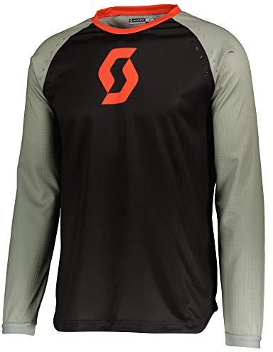 Scott 350 Track Evo MX Motocross Jersey/DH Fahrrad Trikot lang schwarz/grau 2022: Größe: L (50/52)