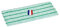 Okaei - Housse de serpillière 1 Piece (50 cm) - Housse en 100% Microfibre Premium Vert - Optimale pour Le Nettoyage en Profondeur des sols Lisses et légèrement irréguliers