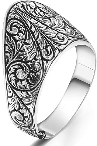 Herren-Ring, massives 925er-Sterlingsilber, Bogenschütze, Daumen, Ottomane, türkischer Herrenring, kein Stein, 925er-Sterlingsilber, Metall, Nein