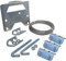 TV Aerial Clamp Fixing/Lashing Kit – Secure Mounting for Masts Up to 2M | Heavy-Duty Brackets & Fixings for Stable Installation | Ideal for Outdoor Antennas, Satellite Dishes & Aerial Pole Support