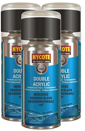 Hycote Mercedes Obsidian Black (Pearlescent) 150ml (Pack of 3)