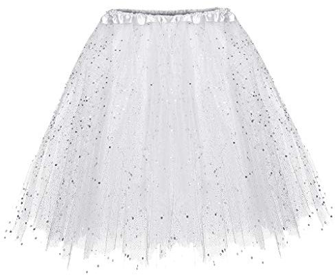 Tutu Damenrock Damen Tüllrock 50er Rockabilly Petticoat Tutu Unterrock Tanzrock Tütü Kurz Rock Ballett Cosplay Partykleid Tanzkleid Festliche Karneval Kostüm