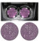 CGEAMDY Auto Getränkehalter Untersetzer, 2 Stück 7cm Bling Strass Anti-Rutsch Einsatz Untersetzer, Universal Glitzer Kristall Tasse Halter Untersetzer, Auto Innere Dekor Zubehör für Frauen (Rosa)