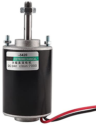 Moteur Générateur 12V 24V Moteur à Courant Continu 200W Moteur à Courant Continu à Aimant Permanent Haute Vitesse à Faible Bruit Cw Ccw Mini Moteurs électriques Brossés 30W (24V7000 tr/min)