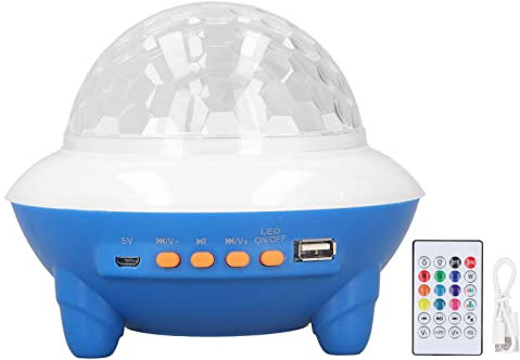 Bluetooth Speaker Disco Ball Light, with Remote Control, 9 Colorful Light for Birthday Party Club Bar Celebration Event Night Light