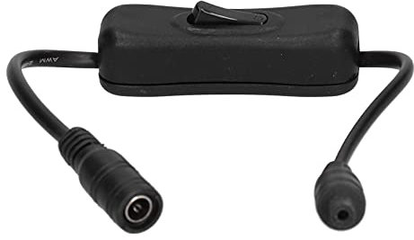 12V/24V DC-Stecker auf DC-Schalter-Verlängerungskabel, DC-Schalter 20AWG-Buchse, Kabel mit Ein-/Aus-Schalter, Universeller Netzschalter