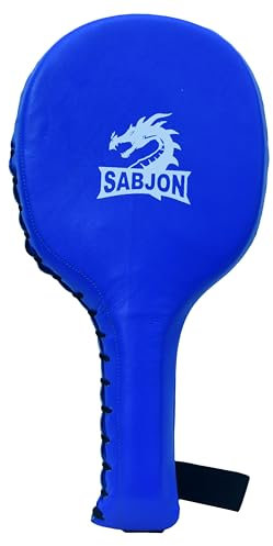 Sabjon Echtleder Rackets Schlagpratzen Kickboxen Martial Arts (Blue)