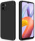 GiiYoon Cover per Xiaomi Redmi A2 / Redmi A1 4G Custodia in Silicone, Custodia Antiurto Case Sottile in Silicone TPU con Strato Interno in Fibra e Protezione della Fotocamera, Nero